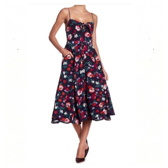 YUMI KIM 100% Silk Pretty Woman Midi Rivington Valley Dress - Picture 1 of 9